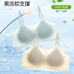Summer Ultra-Thin Seamless Intimates for Women with Small Breasts, Push-Up Beautiful Back Bra, Big Breasts, Small Vest-Style Sports Bra for Women