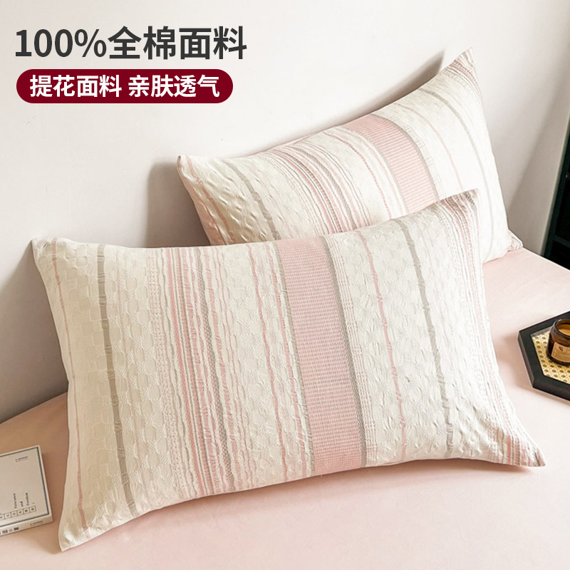 2025 nuevo estilo funda de almohada de algodón par 48x74 funda de almohada para el hogar de verano funda interior de núcleo de almohada de algodón individual 2