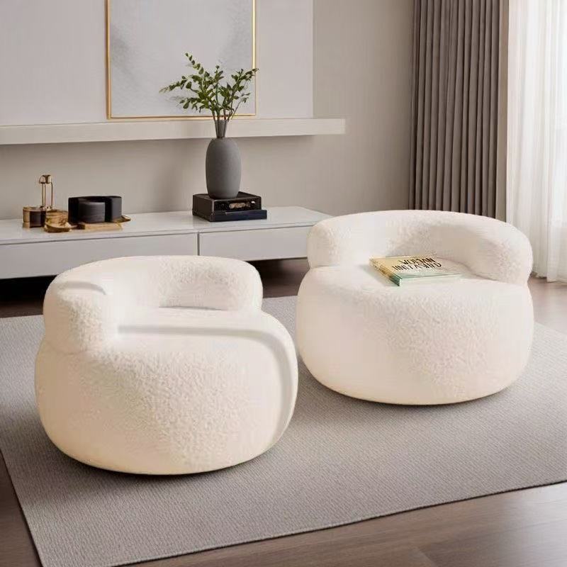 Lamb Wool Small Stool for Home Living Room, Light Luxury High-End Coffee Table Sofa Stool, Children's Low Stool, Entryway Shoe-Changing Stool