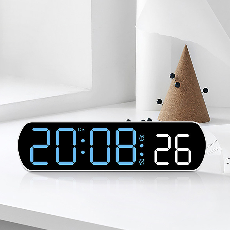Hot-Selling Led Alarm Clock with Jumping Seconds, Multifunctional Timer Electronic Clock, Simple Nordic Style Clock Timer 5506
