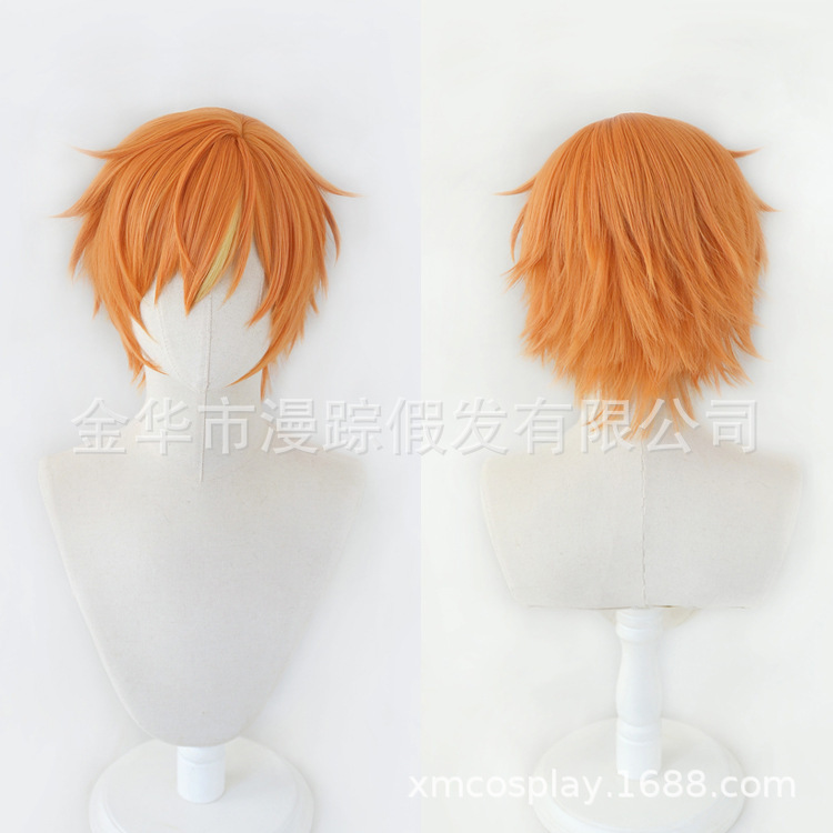 Dongyun Mingren World plan colorful stage feat Hatsune Miku cosplay wig thickened short hair