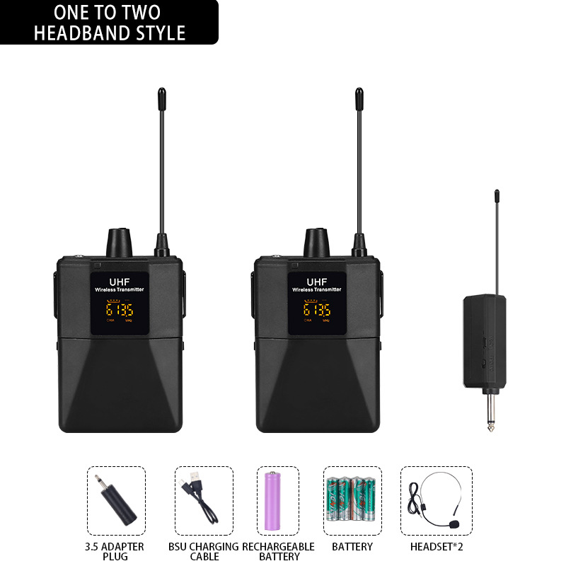 Transmisión en vivo especial 2.4G inalámbrico collar clips micrófono uno-remolque dos condensador exportación transfronteriza para radio clips de trigo image 8