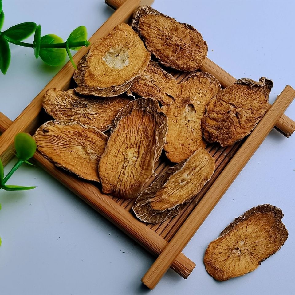 New stock wholesale burdock root tea, Chinese medicine burdock root lateral slice bulk, Cangshan Golden Burdock Tea