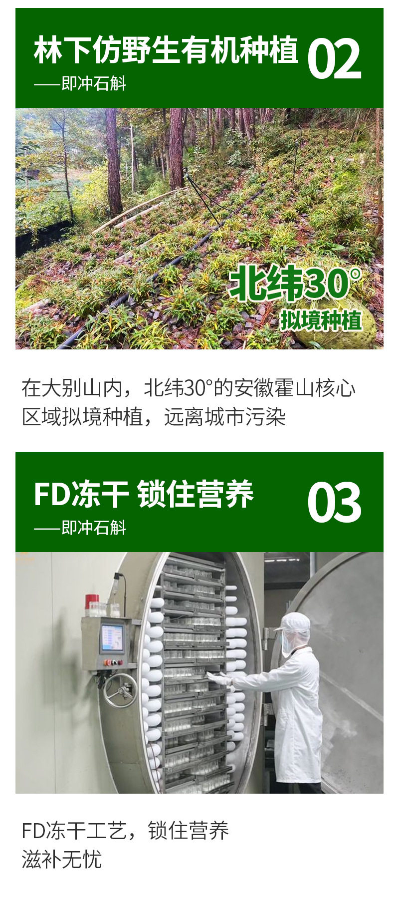 Freeze-Dried Shi Hu (Dendrobium officinale) — Instant Iron-Skin Dendrobium, 7g Gift Box key features