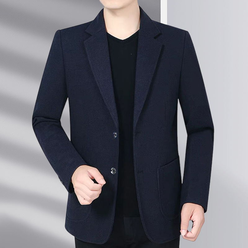 Young and middle-aged men's Korean-style slim-fit, fashionable, simple, high-quality suit jacket, 2026 spring and autumn business casual suit Young and middle-aged men's Korean-style slim-fit, fashionable, simple, high-quality suit jacket, 2026 spring and autumn business casual suit