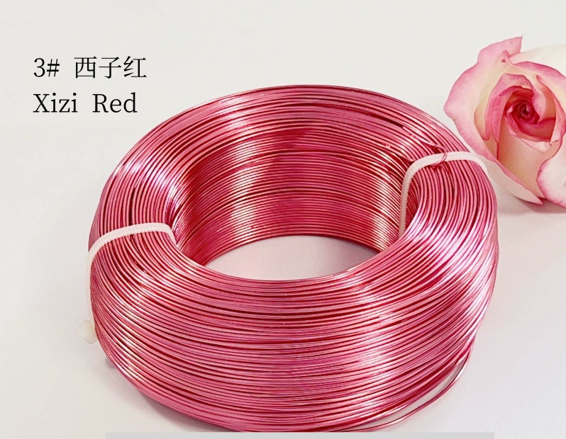 Material de bricolaje hecho a mano para estudiantes de primaria de 1-3mm, hilo de aluminio de color, alambre de aluminio, artesanía, alambre de metal, alambre de hierro blando