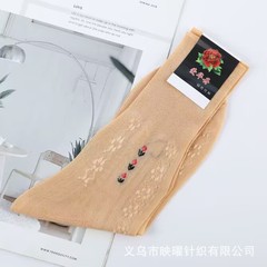高筒女史ナイロンストッキング旧式ストッキング中高年松口ストッキング旧式ナイロン女史シルク靴下
