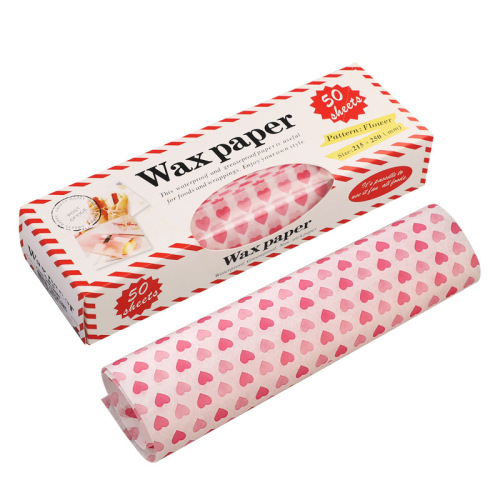Cross-border wax paper Wax Paper food wrapping paper snack paper (25X21.5) greaseproof paper baking wax paper