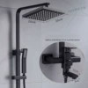 Stainless steel, black, classic, square tube