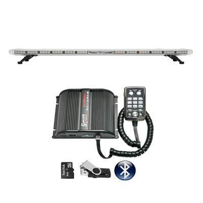 High-power LED long-row warning light, strobe light, Bluetooth MP3 siren speaker 1.6m Strobe light 8400-4H (Roof Light)