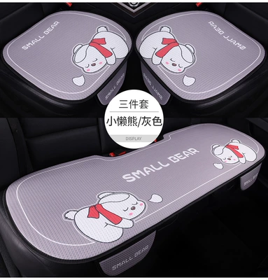 cover, rear seat cushion for vehicle, Four Seasons Pad - little-lazy-beargray-single-seat-1-piecewith-pocket