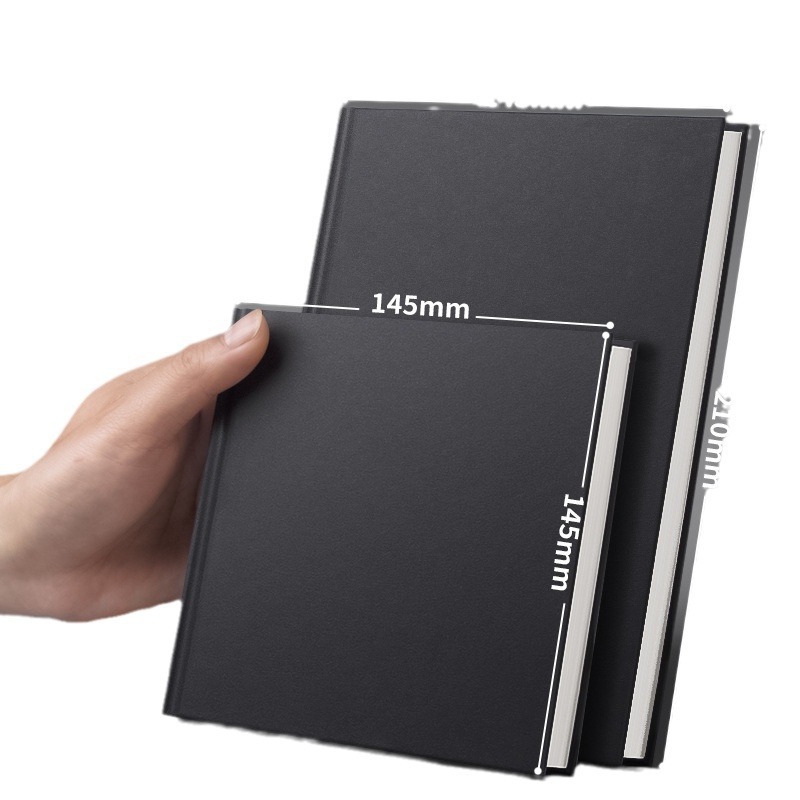 Cuaderno simple de carcasa dura, portátil de negocios, libro cuadrado A5, línea horizontal a cuadros B5, engrosamiento, página interior de la portada, súper buena calidad