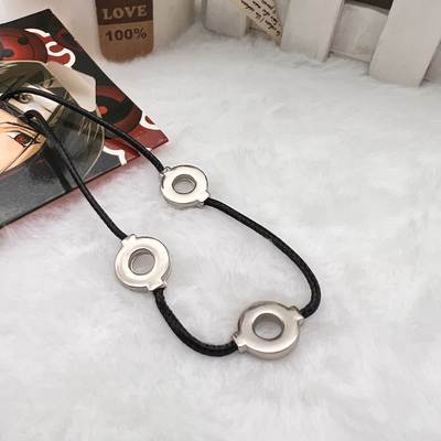 Naruto Uchiha Mustang Organization COS Three-Ring Necklace Kakashi Cross-Border Factory Spot Animation Surrounding