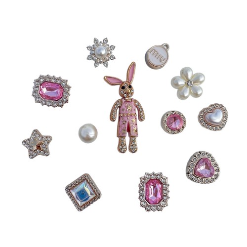 Cave shoes accessories women's decoration DIY shoe buckles Zhibixing shoe flower set cartoon clipping internet celebrity high-end shoe flower