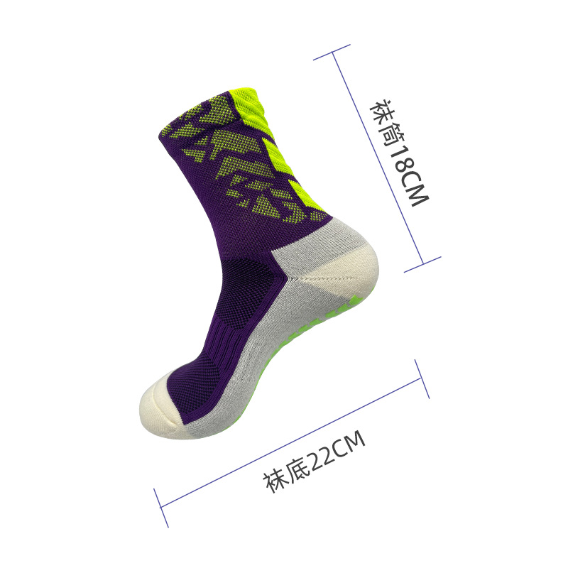 Nuevos calcetines de fútbol antideslizantes bottom absorbente de sudor amortiguador calcetines de fútbol toallas bottom