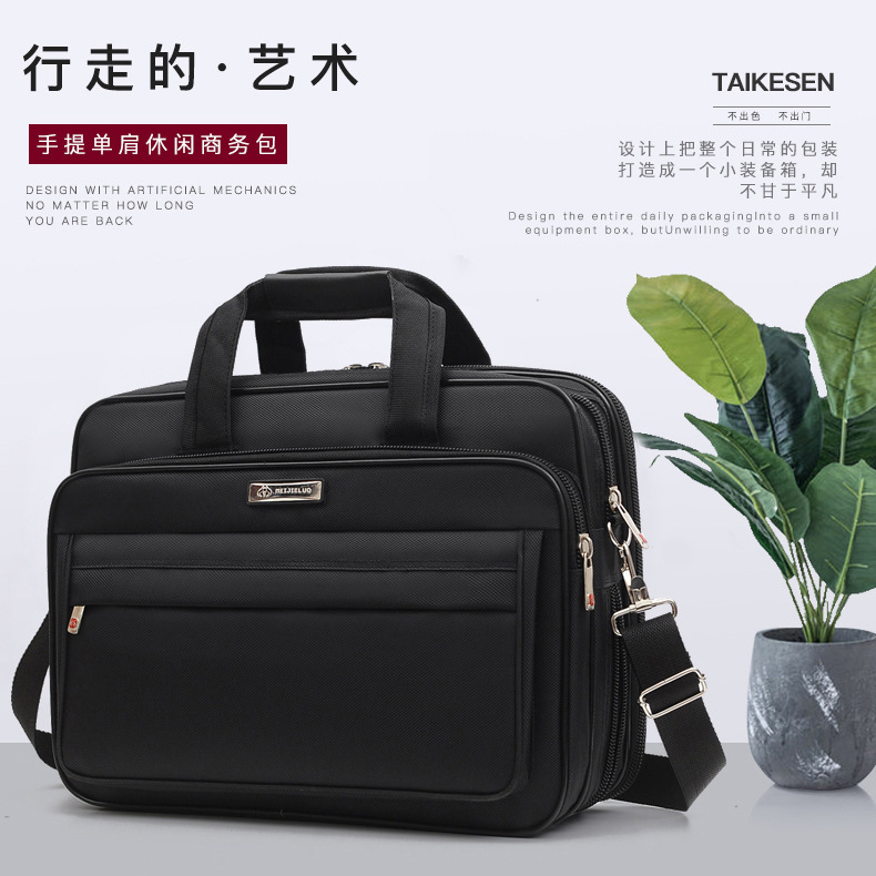 Factory direct male oblique bag Oxford notebook computer bag cross-border supply