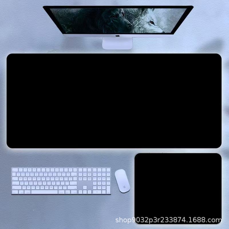 Alfombrilla de ratón de color sólido de gran tamaño, tapete de teclado engrosado, tapete de escritorio de ratón de computadora de oficina al por mayor
