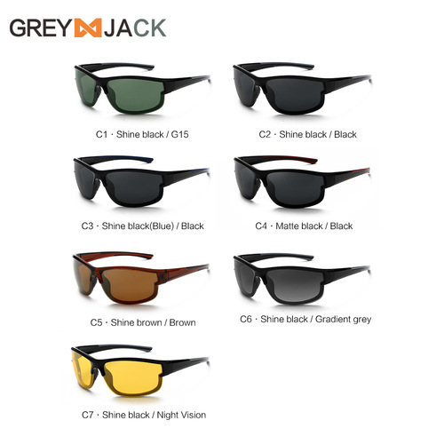 2024 New Polarized Sunglasses European and American Sunglasses Men TR90 Sports Glasses Outdoor Cycling Glasses Night Vision Wholesale