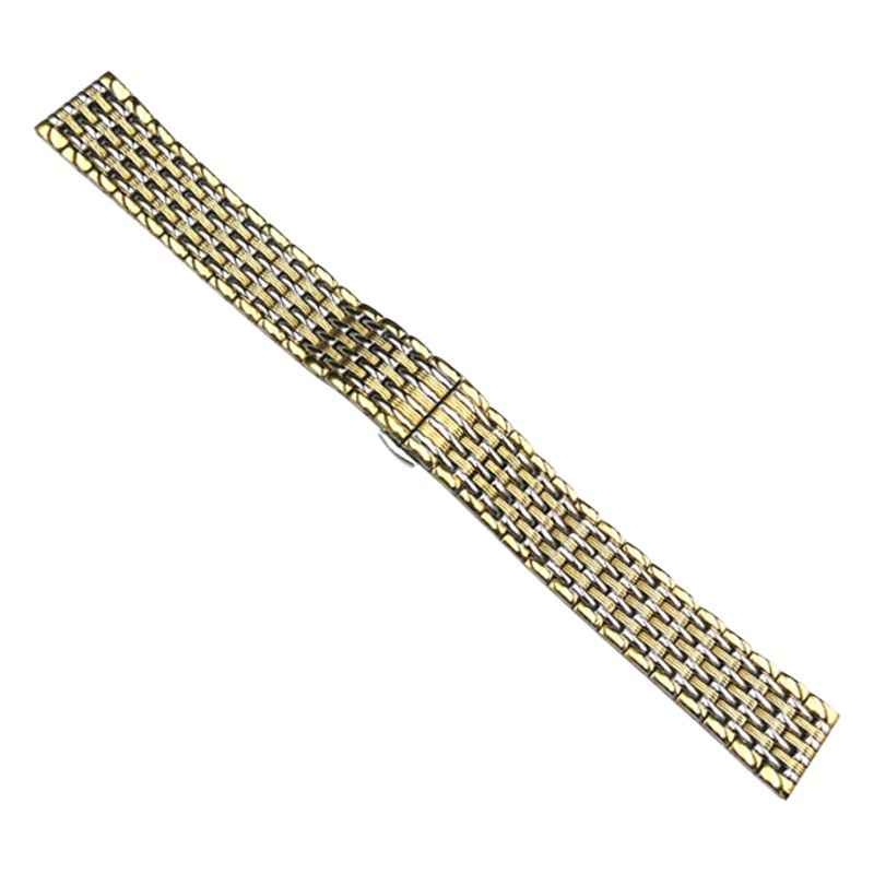 Talin Accessories Nine Beads Strap Press Bracelet Double Press Butterfly Buckle Stainless Steel Strap Pu Shape 20mm22mm Steel Strap