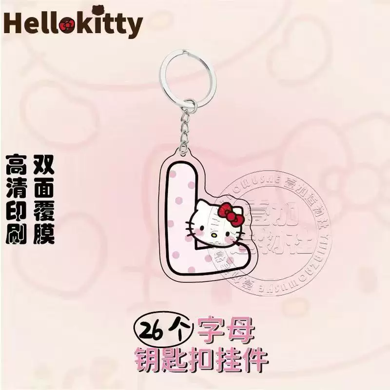 Hello Kitty, подвеска с надписью, акриловое высококачественное брелок, школьная сумка, подарок на день рождения