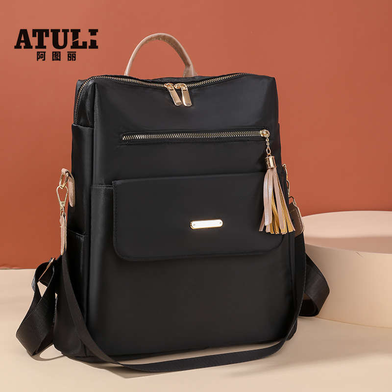 캐주얼 어깨 여성 패션 2025 새로운 대용량 간단한 여행 배낭 이중 목적 여성 배낭