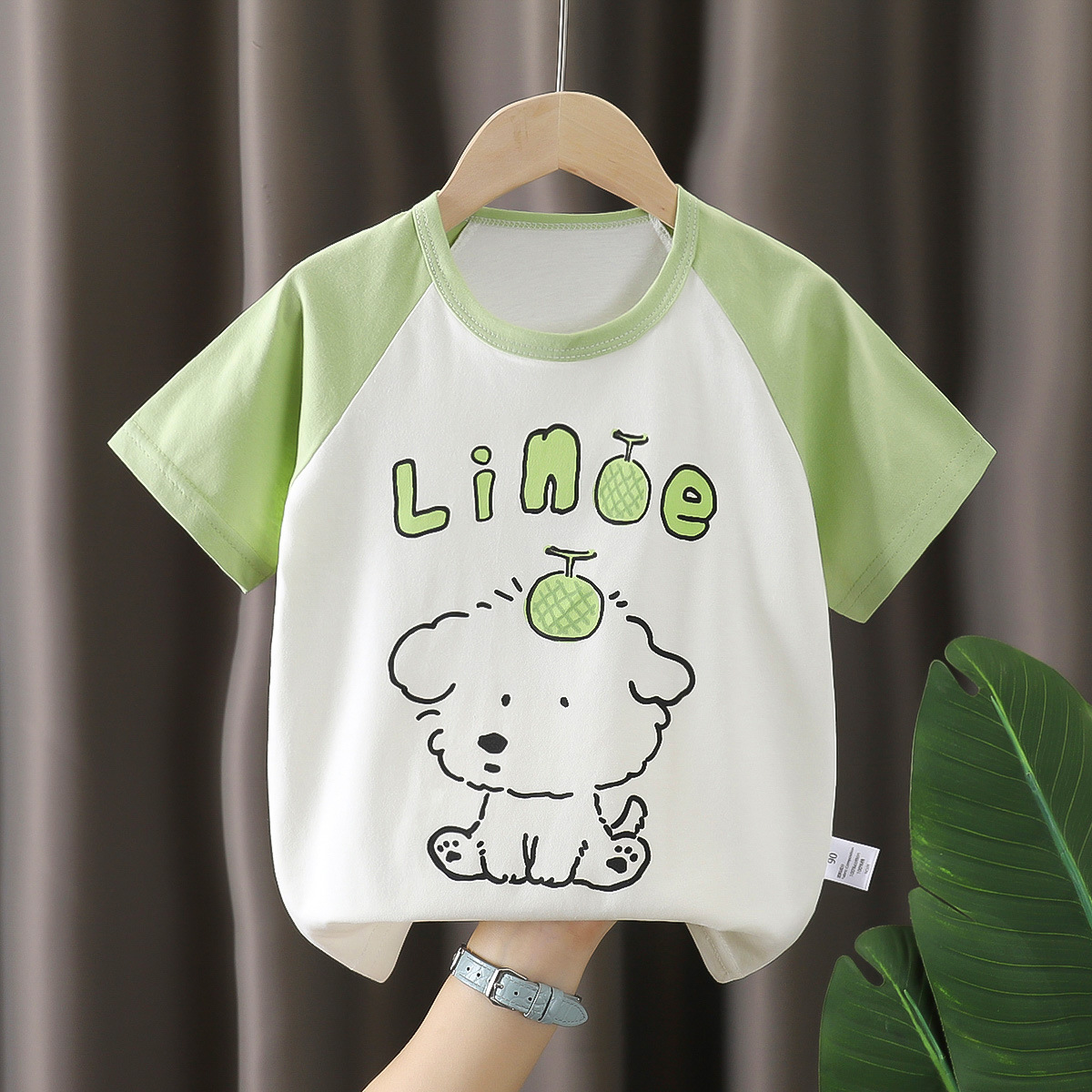 子供用半袖純綿夏新作2026男の子Tシャツベビー漫画柄女の子半袖韓国風トップス子供服
