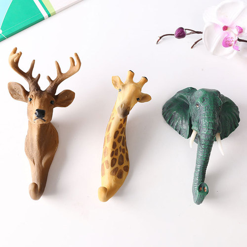 Factory sells American animal retro hooks, wall decorations, personalized pendants, home decoration three-dimensional resin crafts