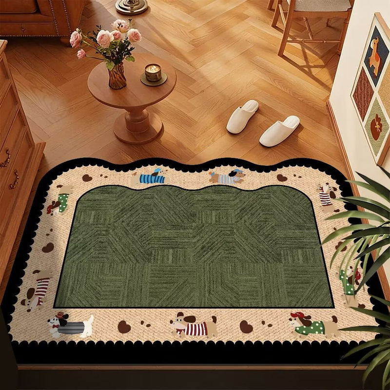 Retro American-style entrance mat, non-slip mat for bathroom entrance, absorbent mat, diatomite home floor mat, shower room mat Retro American-style entrance mat, non-slip mat for bathroom entrance, absorbent mat, diatomite home floor mat, shower room mat
