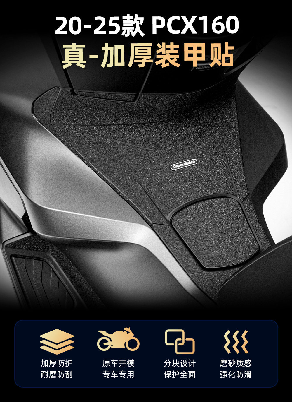 Suitable for 25 Models of Honda Pcx160, Armor Stickers, Thickened Matte Body Waterproof Protection Modification Parts and Accessories
