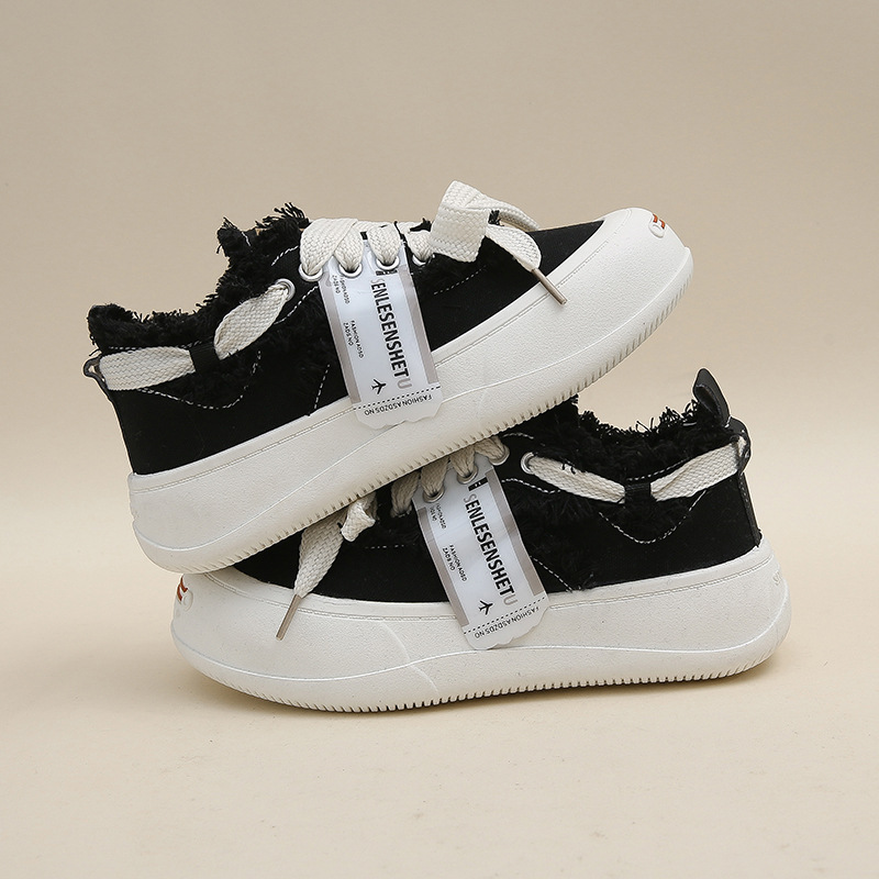 开口笑帆布鞋女2022夏季新款厚底混搭板鞋时尚潮款乞丐鞋时尚女鞋