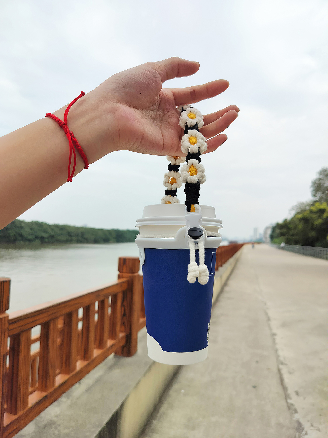 43g Weight Water Cup Belt Kitchen and drinking utensils 1 Piece Quantity Daily Occasion String Material Flower Pattern Casual Style Casual Flower String Water Cup Belt 1 Piece 8