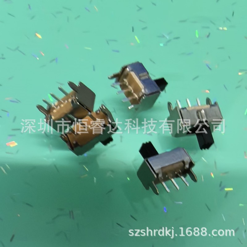 厂家直供 ss12d07 拨动开关2挡电子玩具数码电器微动微型滑动开关