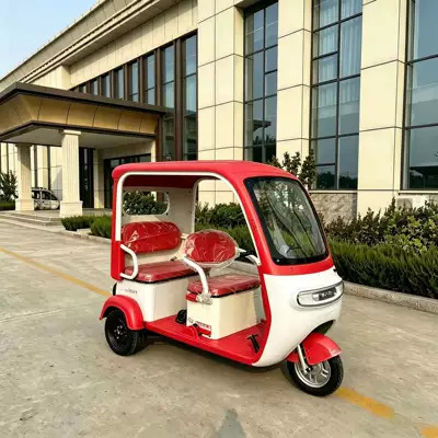 Fuel-Powered Three-Wheeled Vehicle with Canopy for Passenger Transport, Specifically for the African Market, Cross-Border Export Mobility Scooter, Comfortable Model