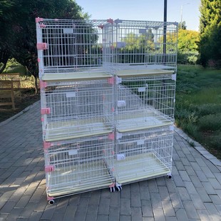 Pet Cage Dog Cage DIY Dog Cage Running Bed Multi-Layer Stackable Stable Nano-Coated Small and Medium-Sized Dog House