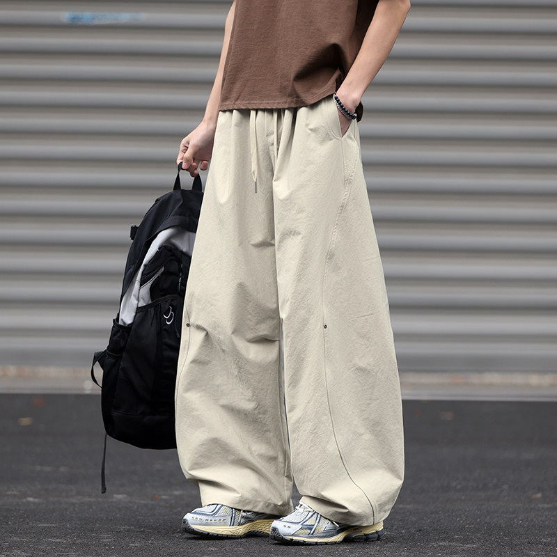 American-Style Work Pants for Men, Spring and Summer Thin Wide-Leg Loose Fit, Large Size Men's Pants, Trendy Japanese-Style Casual Pants for Men American-Style Work Pants for Men, Spring and Summer Thin Wide-Leg Loose Fit, Large Size Men's Pants, Trendy Japanese-Style Casual Pants for Men