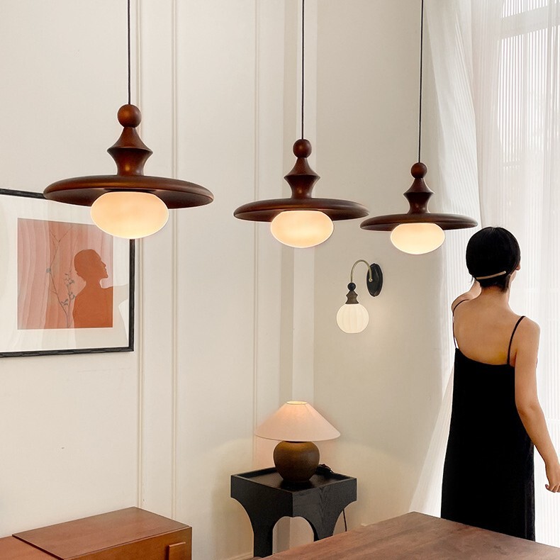 Quiet Wind Bedroom Bedside Chandelier Vintage Walnut Color Dining Table Chandelier Antique Bar Dining Room Lamp Quiet Wind Bedroom Bedside Chandelier Vintage Walnut Color Dining Table Chandelier Antique Bar Dining Room Lamp