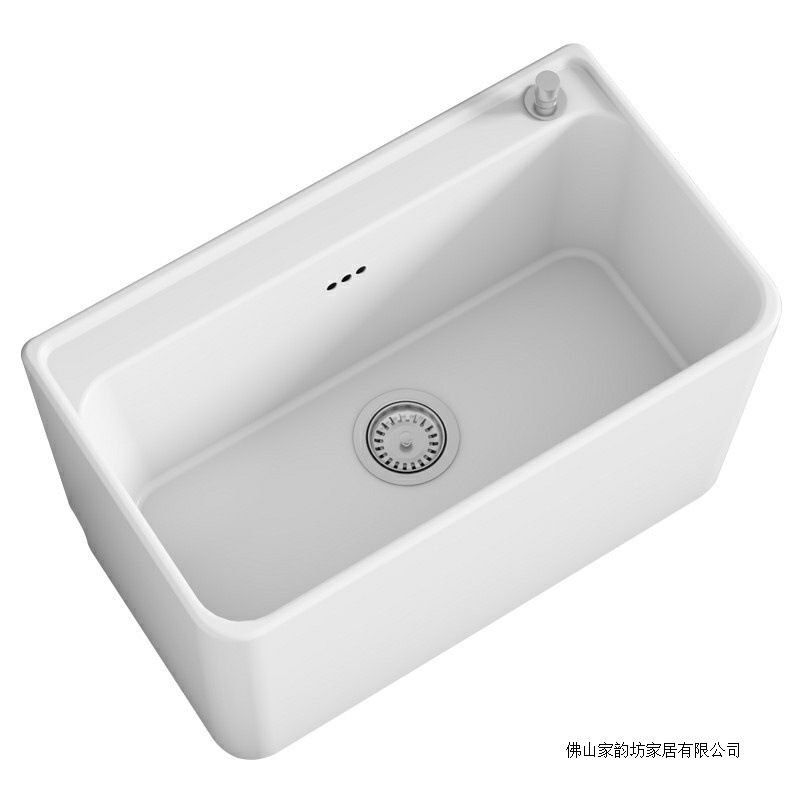 家用阳台洗拖把池卫生间大号陶瓷拖布池墩布池落地式小号槽池美式|undefined