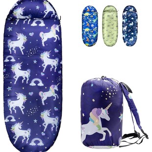 Factory Can Customize Outdoor Kidsren's Sleeping Bag Cartoon Pattern Sleeping Bag Kidsren's Sleeping Bag Convenient Storage