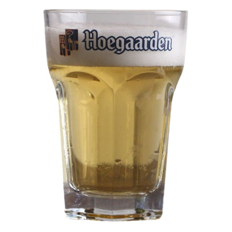 Bélgica Hoegaarden Fujia vaso de cerveza blanca taza hexagonal de gran tamaño