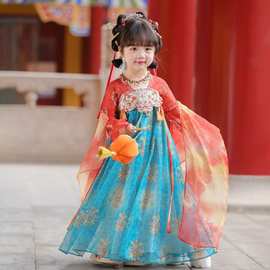 2025新款女童秋季汉服儿童汉服新款中国风超仙古装长袖襦裙女童裙