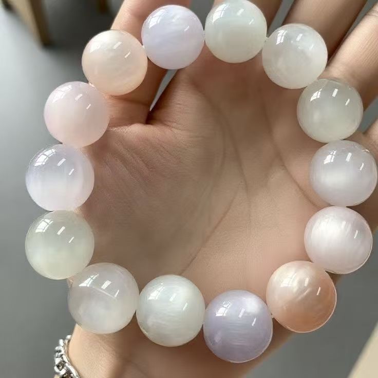 血沉宝七彩海云母变色手串七彩色变光树脂手串七彩珠批发|undefined