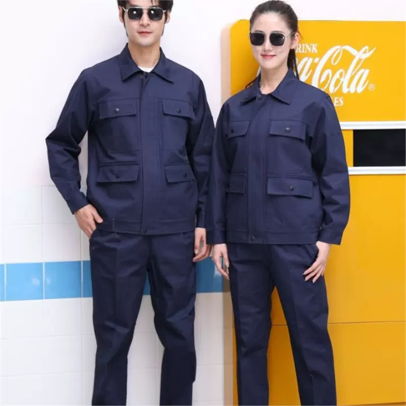 机械机电电焊车间防阻燃工作服全棉防阻燃劳保服消防阻燃工装洲