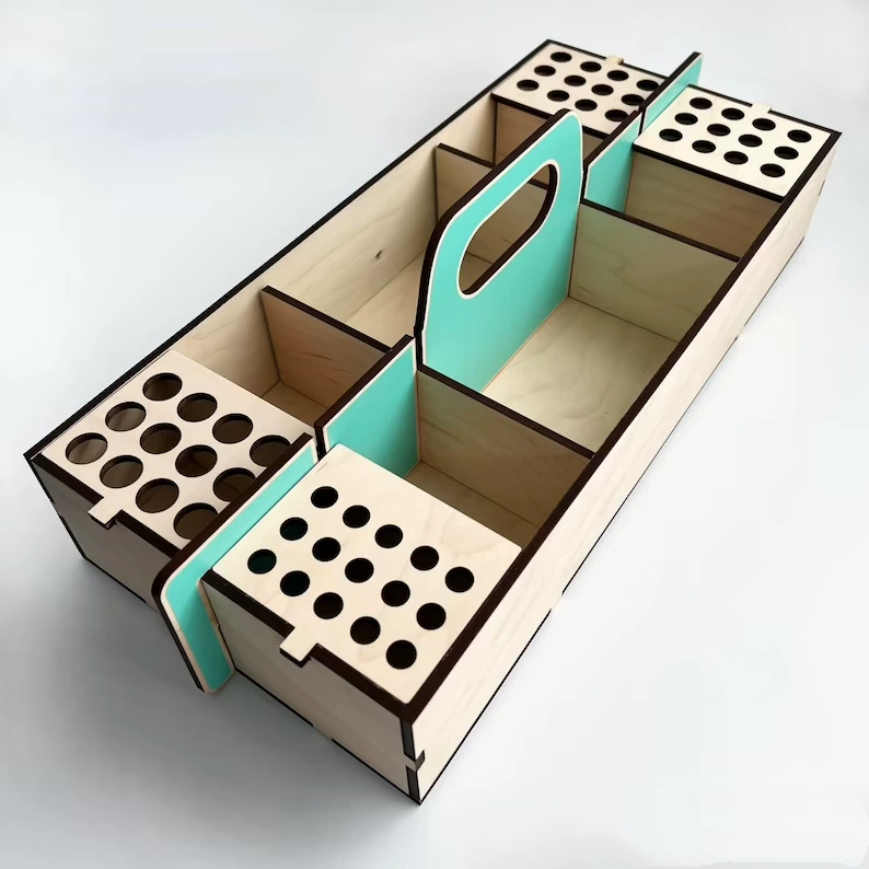 Трансграничное искусство портативная коробка для хранения коробки для рисования для взрослых студентов-художников на открытом воздухе многослойный ящик для хранения кисти