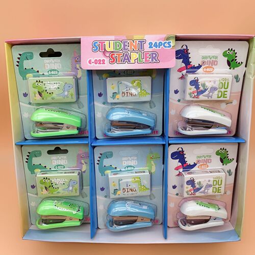 Portable cute cartoon Sanrio mini small stapler set student office small needle stapler
