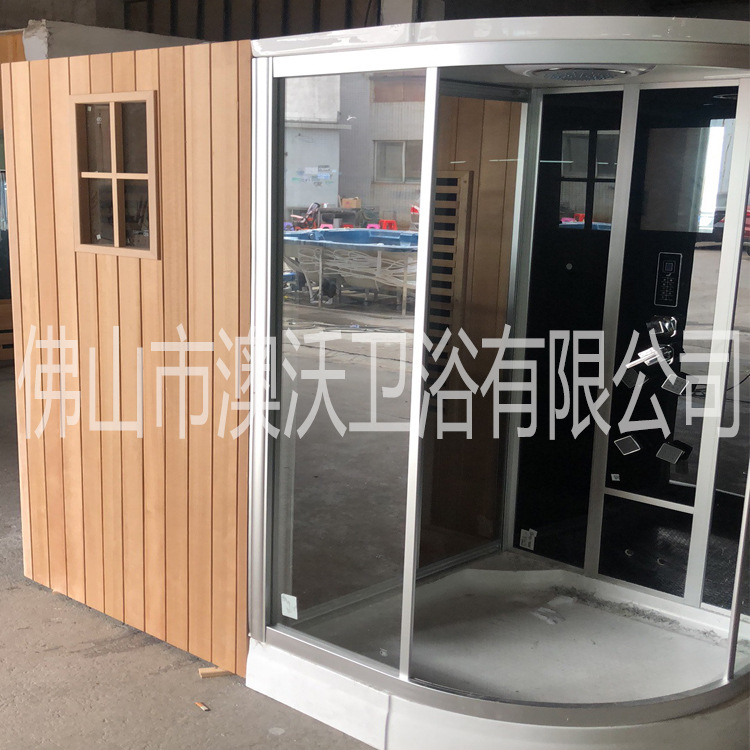 Los fabricantes suministran ducha masaje sala de vapor seco y húmedo baño de vapor integrado húmedo sauna de vapor ducha Sala integrada
