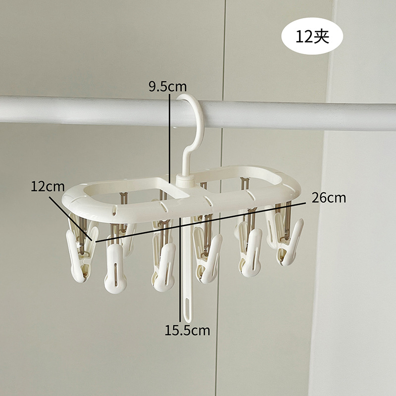 12 clip blanco - percha