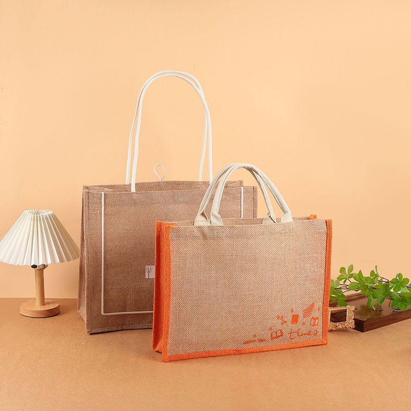 Bolsas de lino personalizadas publicidad de estudiantes bolsas de compras bolsas de lona cubiertas tridimensionales bolsas de lona al por mayor