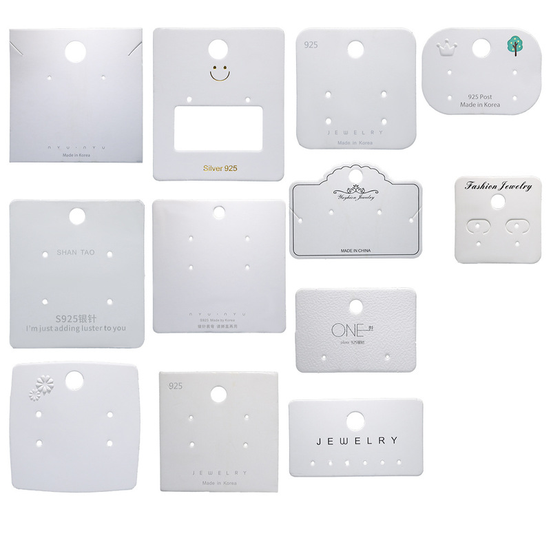 Earrings Cardboard Earrings suit Jewelry Packaging Cards Hanging White Art Cardboard DIY Packaging Materials Earrings Cardboard Earrings suit Jewelry Packaging Cards Hanging White Art Cardboard DIY Packaging Materials