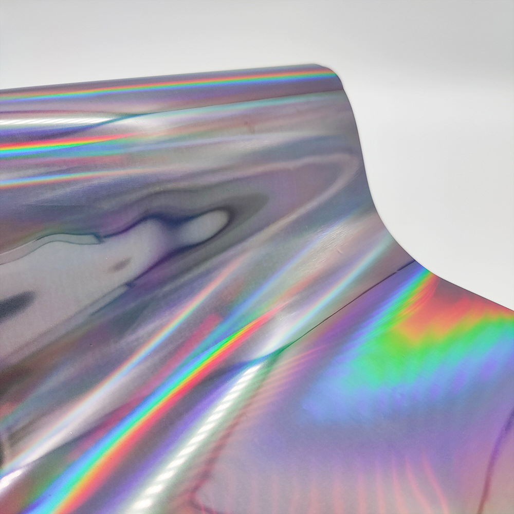 PET灰黑素面镭射镀铝转移膜烫金耐高温金属膜装饰材料鞋材辅料