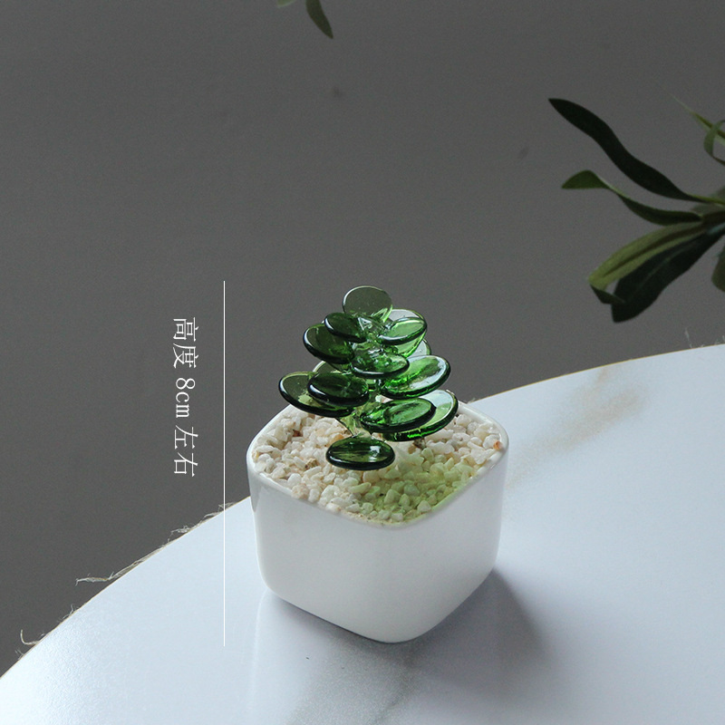 Monocromático verde transparente